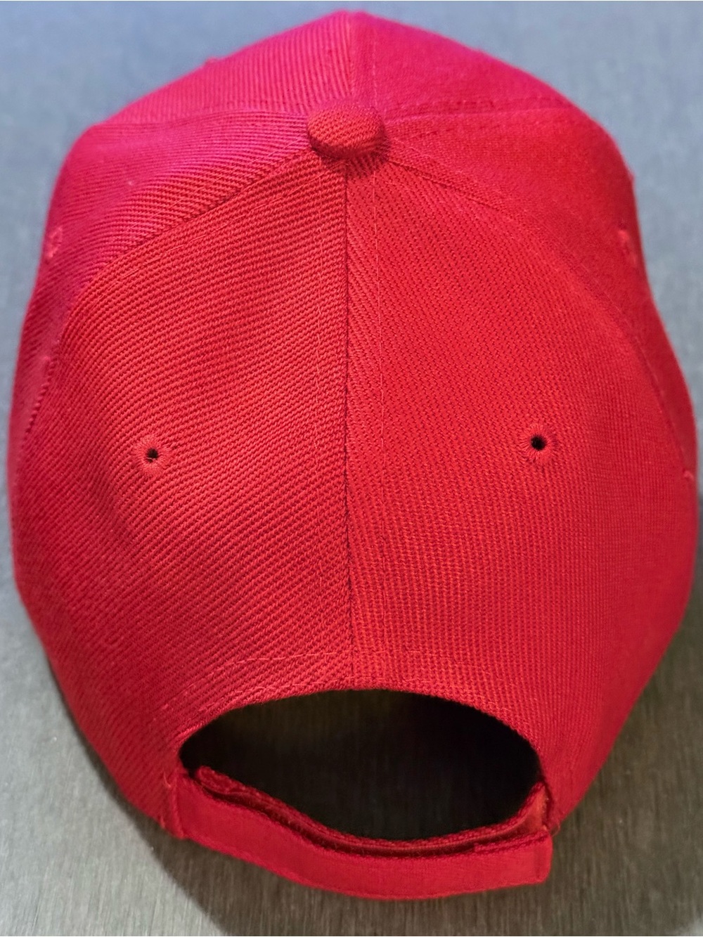Red New York Script Embroidered Baseball Cap - Picture 2 of 4